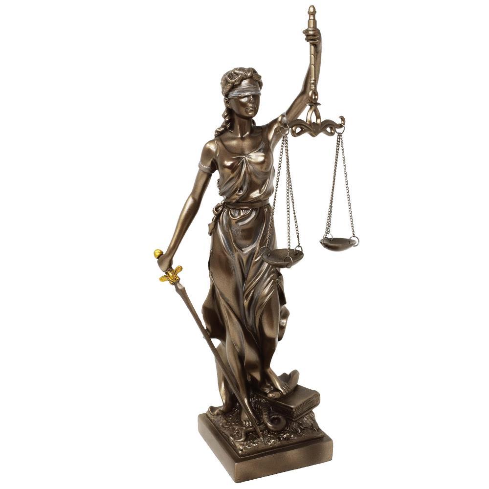 Justitia bronziert