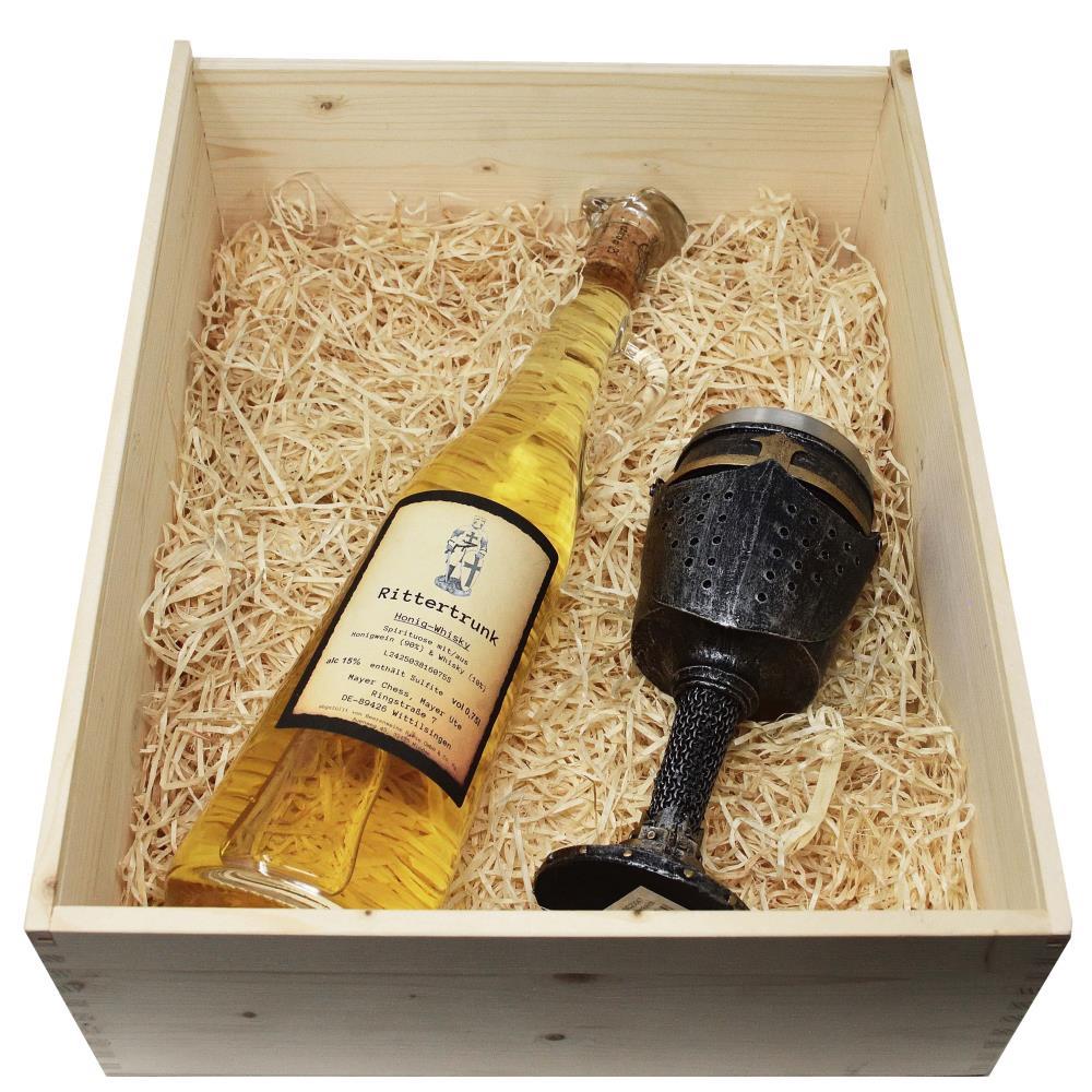 Geschenkset Rittertrank Honig Whisky mit 1x Kelch und Gravur