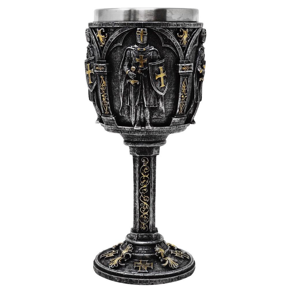 Goblet silver "Knight with sword and shield"