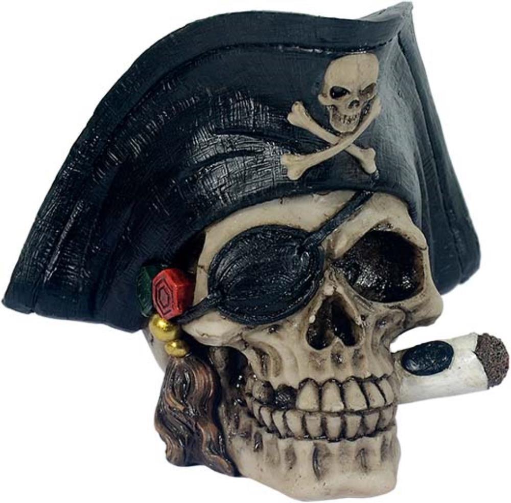 Totenkopf mit Piratenhut