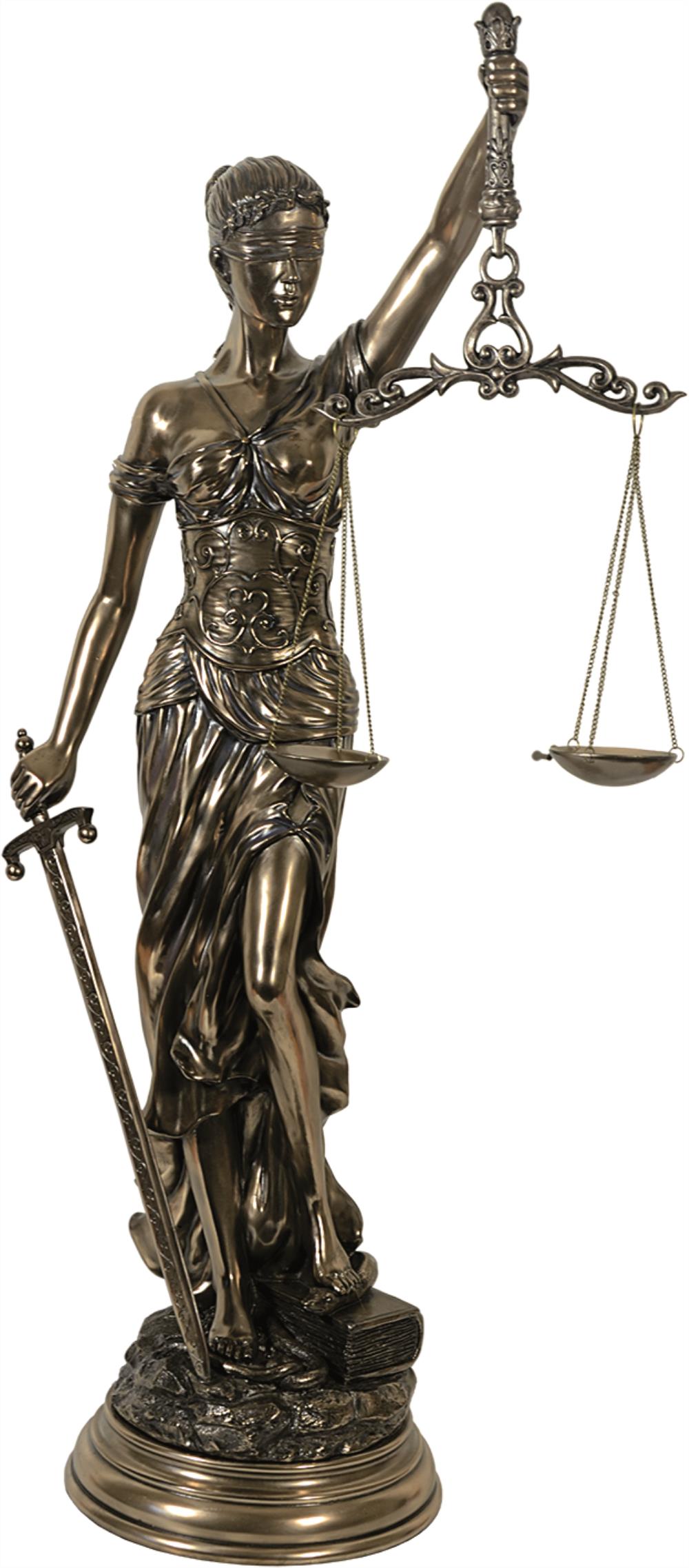 Justitia bronziert