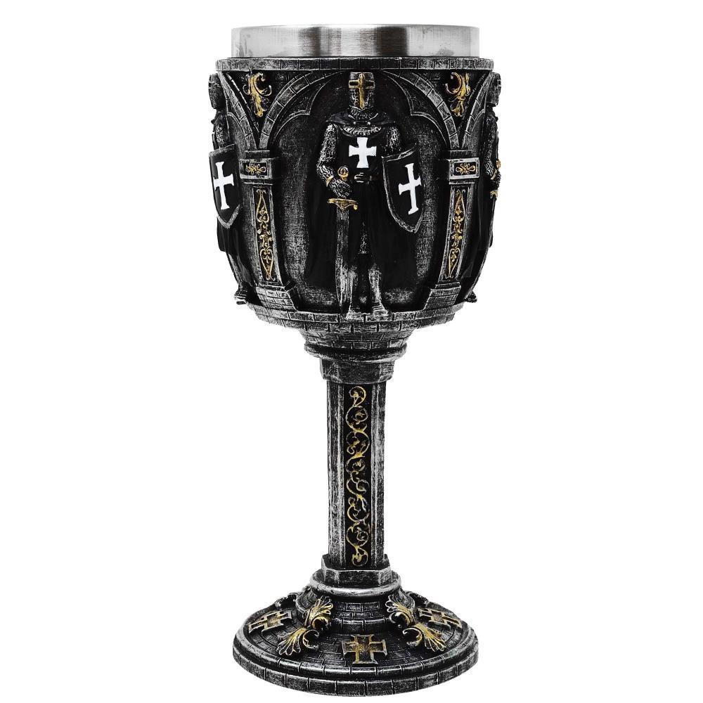 Goblet black "Knight with sword and shield"