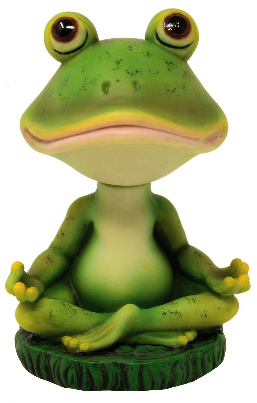 Wackelkopf "Yoga Frosch"