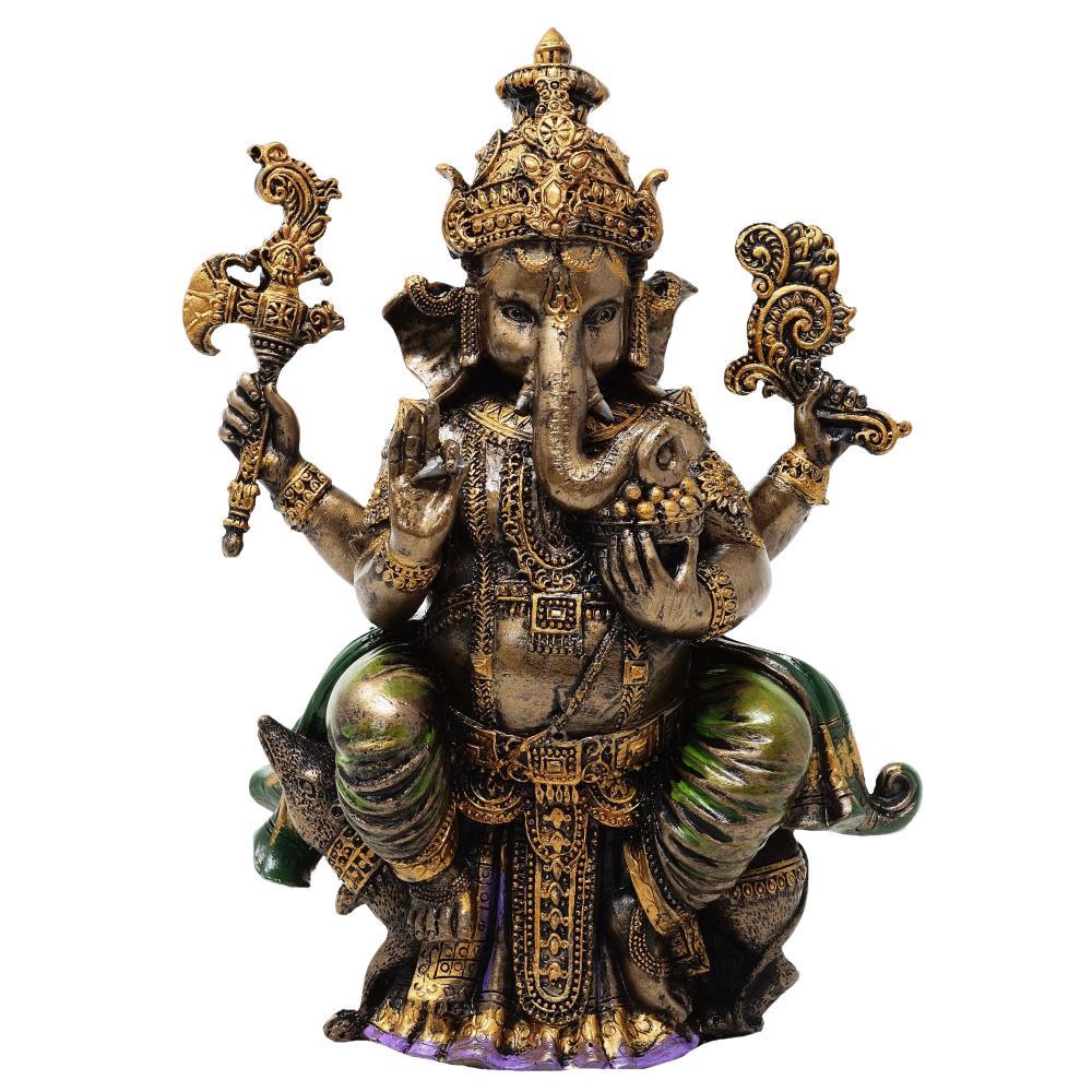 Buddha Ganesha bronzefarben